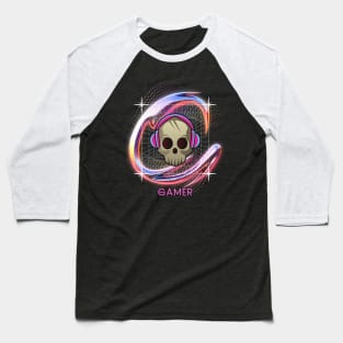 Futuristic Gamer Console Gaming Aesthetic Baseball T-Shirt